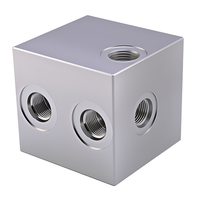 Custom CNC Steel Hydraulic Manifold Solutions High Strength Blocks for Excavators and Construction Vehicles