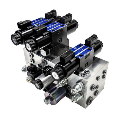 Válvula hidráulica integrada de manivela hidráulica de aluminio 6061 7075 Válvula solenoide