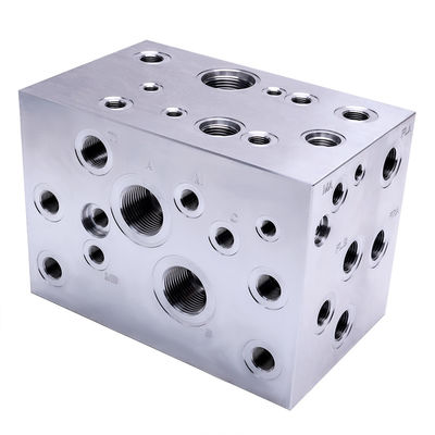 Servicio de personalización de procesamiento CNC de válvulas hidráulicas de cartucho roscado de acero de aluminio