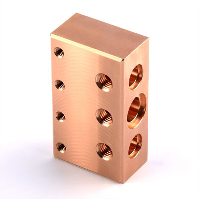Mecanizado de latón Bloques de válvulas hidráulicas de fresado CNC Bloques hidráulicos de acero inoxidable