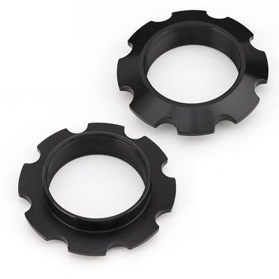Servicios personalizados de procesamiento de aluminio CNC Anodizado Color negro/oro